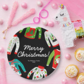 Merry Christmas Ugly Sweater Party Papier Bord (Feest)