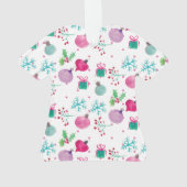 Merry Christmas Ugly Sweater Waterverf Ornament (achterkant)