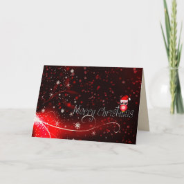 Merry Christmas Uil wenskaart Feestdagen Kaart