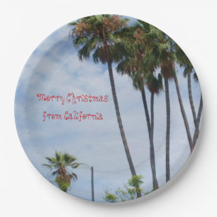 MERRY CHRISTMAS UIT CALIFORNIA PAPIEREN BORDJE