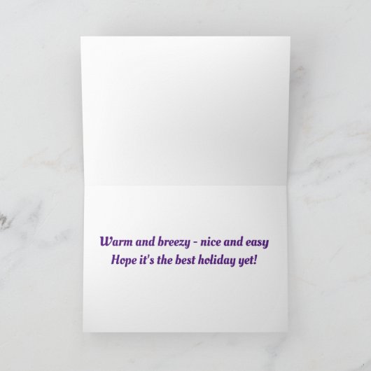 * MERRY CHRISTMAS* UIT **HET MERK* KAART (Binnen)