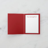 Merry Christmas unicorn voeg bericht toe Feestdagen Kaart (Binnen)