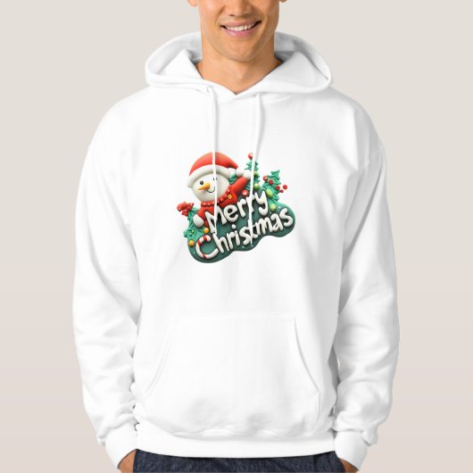 Merry Christmas Unique Hoodie (Voorkant)