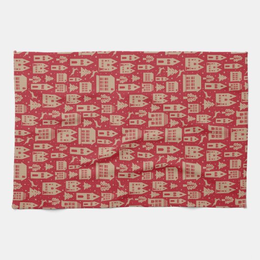 MERRY CHRISTMAS | Vakantiepatroon Theedoek (Horizontaal)