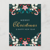 MERRY CHRISTMAS | Vakantische Briefkaart (Voorkant)