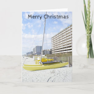 **MERRY CHRISTMAS VAN DE BEACH" FEESTDAGEN KAART