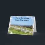 MERRY CHRISTMAS VAN DE BEACH FEESTDAGEN KAART<br><div class="desc">DEZE KAART IS FANTASTISCH. Wie het ook stuurt,  weet dat je ze een heel prettig kerstfeest en gelukkig nieuwjaar toewenst.</div>