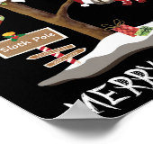 MERRY CHRISTMAS VAN DE SLOTH POLE Vakantie Poster (Hoek)