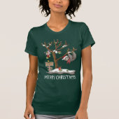 MERRY CHRISTMAS VAN DE SLOTH POLE Women's T-shirt (Voorkant)