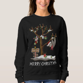 MERRY CHRISTMAS VAN DE SLOTH POLE Women's Trui