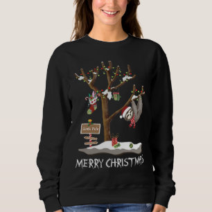 MERRY CHRISTMAS VAN DE SLOTH POLE Women's Trui
