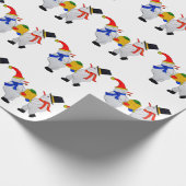 MERRY CHRISTMAS VAN DE SNOWMEN CADEAUPAPIER (Hoek)