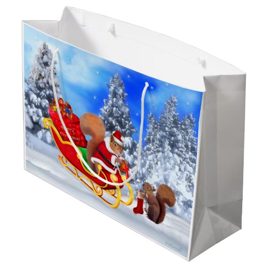 MERRY CHRISTMAS VAN ONS! GROOT CADEAUZAKJE (Achterkant Gekanteld)