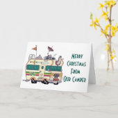 ****MERRY CHRISTMAS*** VAN ***ONZE CAMPER** KAART (Gele Bloem)