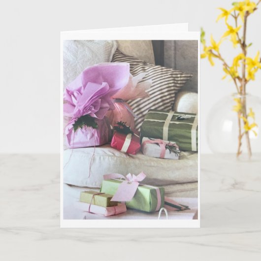 ***MERRY CHRISTMAS VAN ONZE FAMILIE TOT JULLIE** KAART (Gele Bloem)