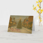 Merry Christmas Veteran, Holiday Card for Veteran Kaart (Gele Bloem)