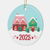 Merry Christmas Village Annual Ornament (Links)