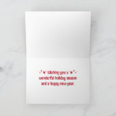 Merry Christmas Village Greeting Card Kaart (Binnen)