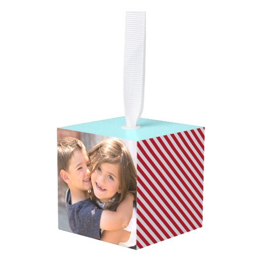 Merry Christmas Village Personalized Photo Decoratie (Voorkant hoekig)