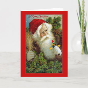 "Merry Christmas" Vintage Christmas Kaart