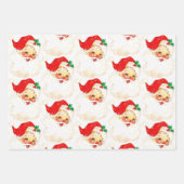 Merry Christmas Vintage Santa Inpakpapier Vel (Voorkant 3)