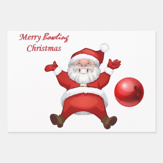 Merry Christmas Vintage Santa Inpakpapier Vel (Voorkant 2)