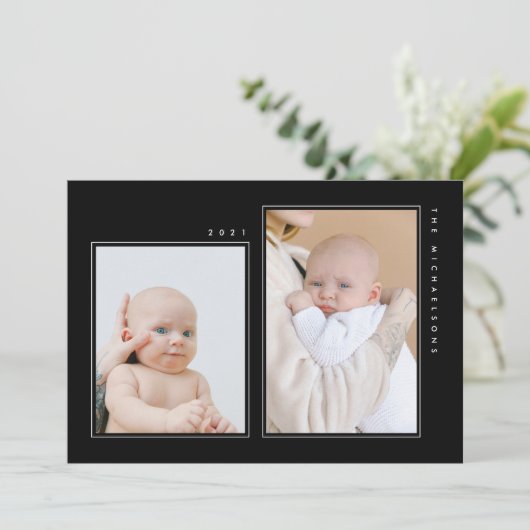 MERRY CHRISTMAS Voeg je familiefoto toe (Staand voorkant)