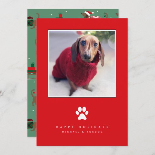 MERRY CHRISTMAS Voeg je foto toe (Voorkant / Achterkant)