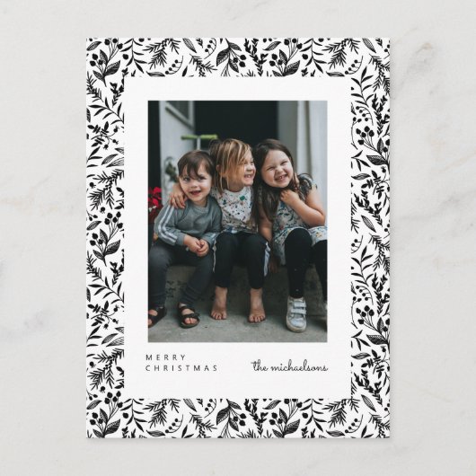 MERRY CHRISTMAS | Voeg uw foto-Briefkaart toe Briefkaart (Voorkant)