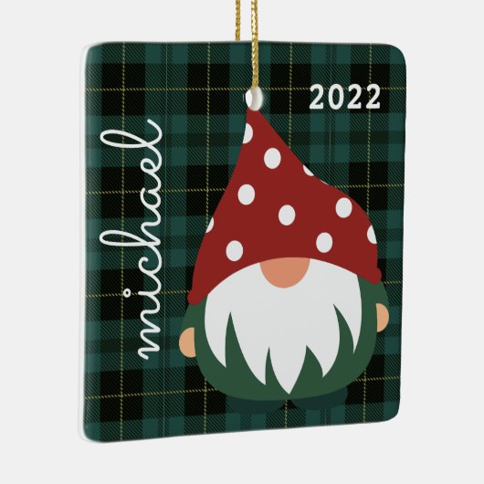 MERRY CHRISTMAS | Voeg uw foto-keramische versieri Keramisch Ornament (Rechts)