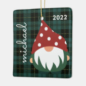 MERRY CHRISTMAS | Voeg uw foto-keramische versieri Keramisch Ornament (Links)