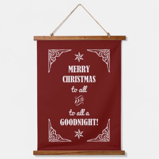 MERRY CHRISTMAS VOOR ALLE... HANGEND WANDKLEED (Voorkant)