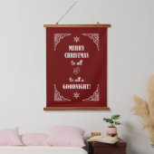 MERRY CHRISTMAS VOOR ALLE... HANGEND WANDKLEED (Slaapkamer)