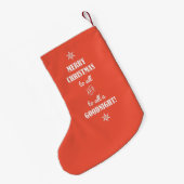 MERRY CHRISTMAS VOOR ALLE... KLEINE KERSTSOK (Achterkant (Hangend))