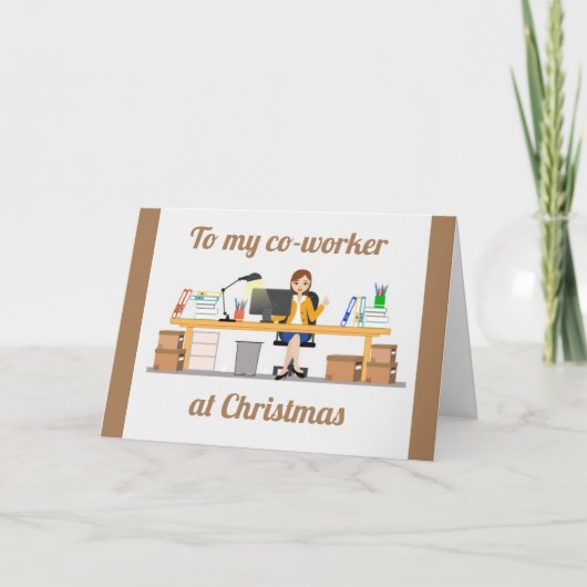MERRY CHRISTMAS VOOR EEN CO-WERKER EN EEN VRIEND K KAART (Voorkant)