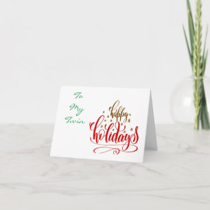 MERRY CHRISTMAS VOOR EEN SPECIALE "TWIN" KAART