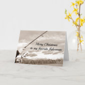 MERRY CHRISTMAS VOOR MIJN "FAVORIETE VANGST" KAART (Gele Bloem)