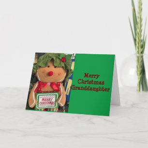MERRY CHRISTMAS VOOR U *GRANDDAUGHTER* KAART