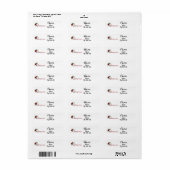 * MERRY CHRISTMAS W/ SANTA'S PET * ADRES ETIKET (Full Sheet)