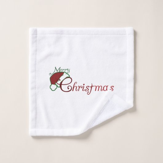**MERRY CHRISTMAS W/SANTA'S PET** WASHANDJE (Wasdoekje)