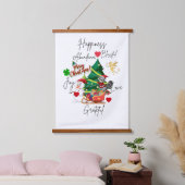 Merry Christmas Wall Tapestry | Festive Home Decor Hangend Wandkleed (Slaapkamer)