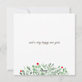 Merry Christmas Waterverf Krans 2.0 Feestdagenkaart (Achterkant)