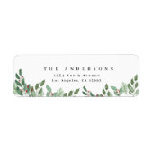 Merry Christmas Waterverf Label (Voorkant)