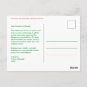 MERRY CHRISTMAS Waterverf Plaid CUSTOM Arch FOTO Briefkaart (Achterkant)