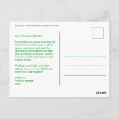 MERRY CHRISTMAS Waterverf Plaid CUSTOM Arch FOTO Briefkaart (Achterkant)