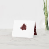 Merry Christmas waterverf wassen splash fotokaart (Achterkant)