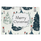 MERRY CHRISTMAS WEIM TREES GIFT BAG LARGE CADEAUTASJE (Achterkant)
