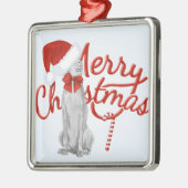 MERRY CHRISTMAS WEIMARANER ORNAMENT (Links)