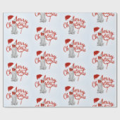MERRY CHRISTMAS WEIMARANER WRAPPING PAPER CADEAUPAPIER (Vlak)