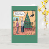 Merry Christmas Wenskaart - Cat Proof Tree Kaart (Gele Bloem)